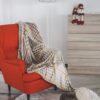 Plaid Coperta in Coral Morbido Pied de Poule Marrone Nazareno Gabrielli Misura Matrimoniale
