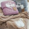 Plaid Cigno Con Interno Agnellato Caldo e Soffice-3796