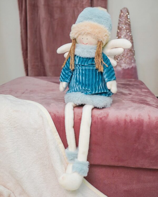 Bimbo Seduto Celeste Variante Boy e Girl 48cm
