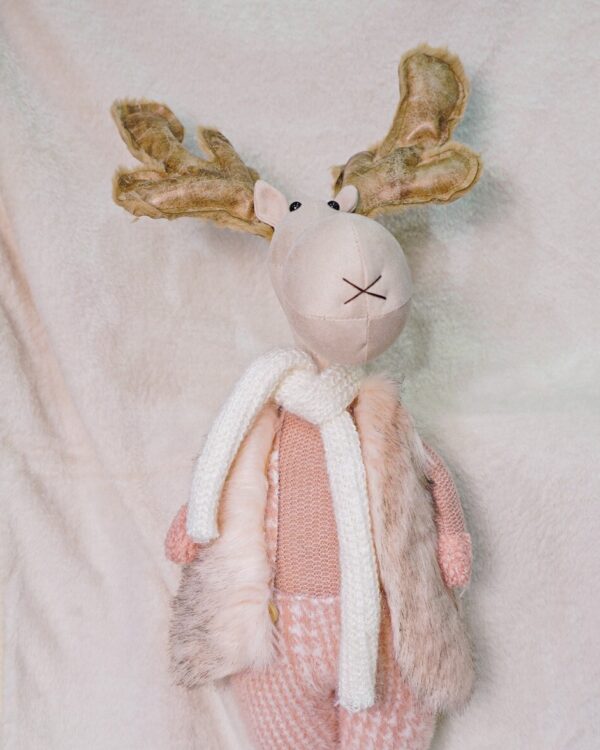 Renna Rosa Variante Boy e Girl 65cm