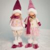 Bambola Boy e Girl Rosa con i Dettagli Bordeaux Boy e Girl 46cm