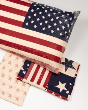 Lenzuola USA Con Motivo Bandiera Stati Uniti Singole e Piazza e Mezza