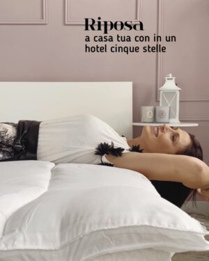 Topper Per Materasso Altezza 6/7 Cm Circa Con Bande Elastiche Maxi Imbottitura 700 Grammi Biancaluna