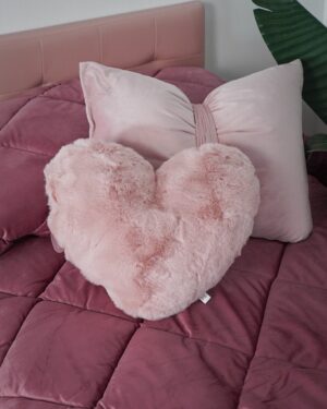 Cuscino Cuore Pelosetto Rabbit 40x40cm