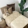 Trapunta Piumone Indicolor Double Face Beige e Panna