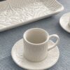 Tazzine Da Caffè Copenaghen in Porcellana Bianca Set da Sei