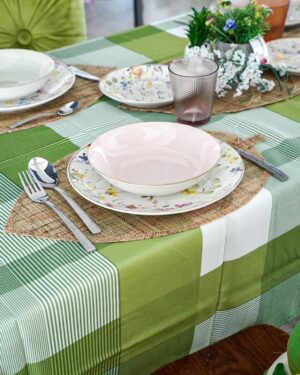 Tovaglietta Sottopiatto Foglia Set 2 pezzi in Rattan