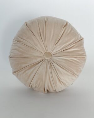 Cuscino Arredo Balloon con Bottone in Velluto Diametro 40 cm