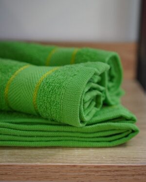 Set 4 Lavette da Bagno in Spugna Verde