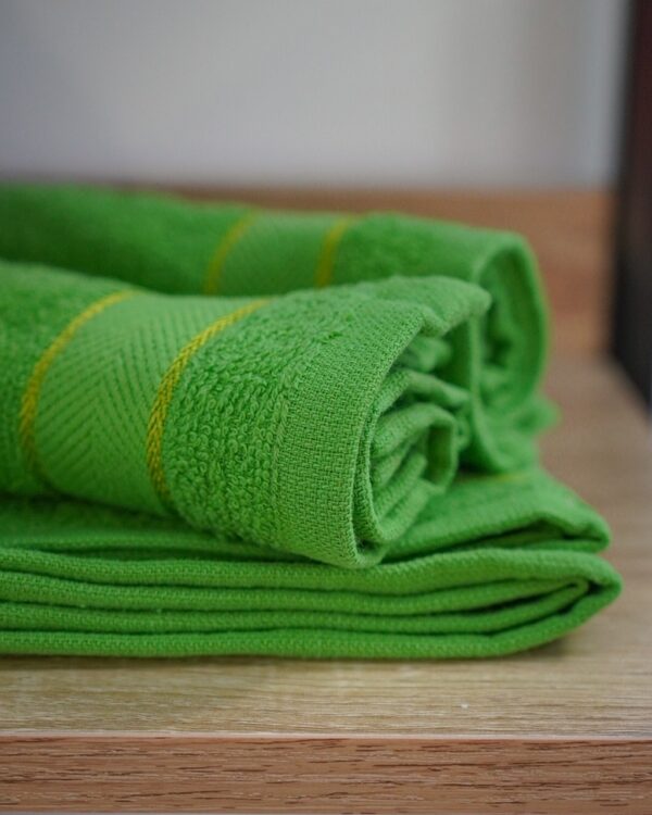 Set 4 Lavette da Bagno in Spugna Verde