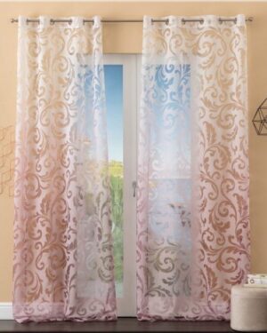 Coppia Pannelli Tenda Piura 140x280 Cm Con Anelli in Metallo