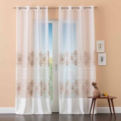 Coppia Pannelli Tenda Aida 140x280 Cm Con Anelli in Metallo
