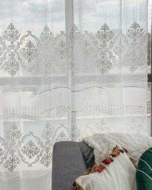 Coppia Pannelli Tenda Aida 140x280 Cm Con Anelli in Metallo