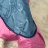 Copriletto Liliana in Raso Effetto Damasco con Cordoncino e Balza in Contrasto