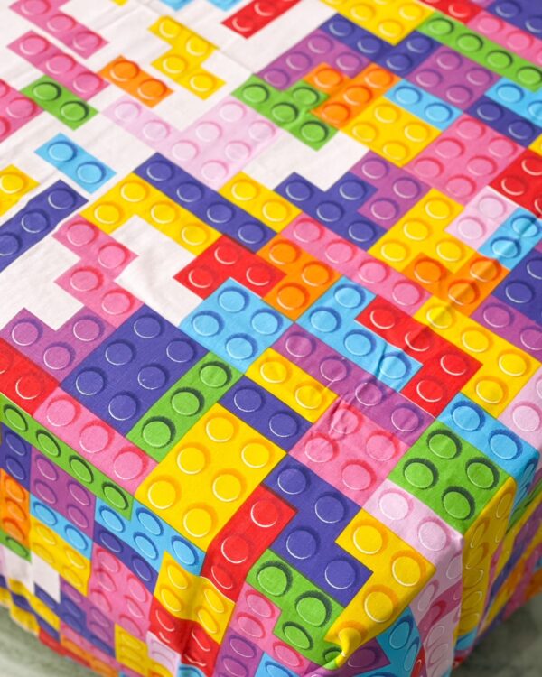 Copriletto Mattoncini Lego Misura Singola Rosa