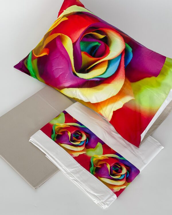 Completo Letto Rose Matrimoniale In Stampa Digitale