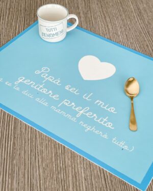 Tovaglietta Colazione in Vinile "Papà sei il mio genitore preferito"