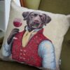 Cuscino Arredo in Gobelin 42x42cm Bau Loyd il Sommelier
