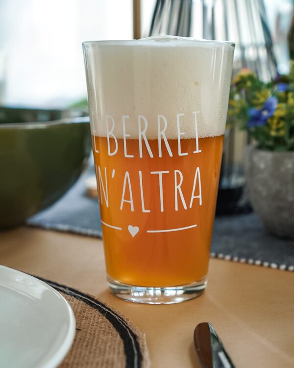 Bicchiere Da Birra Con Frase Ne Berrei Un'Altra