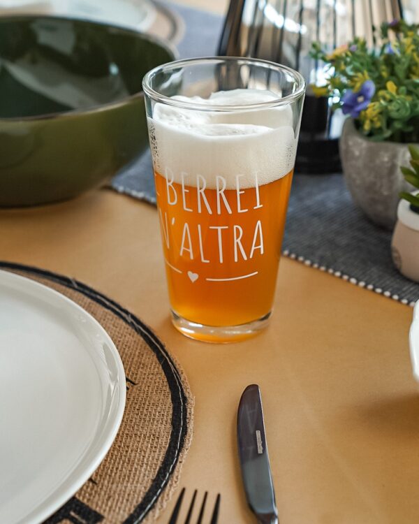 Bicchiere Da Birra Con Frase Ne Berrei Un'Altra