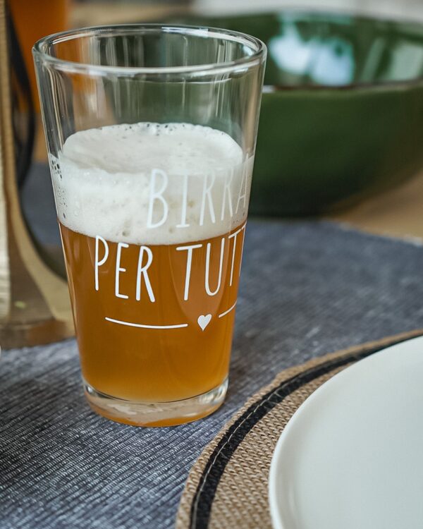 Bicchiere Da Birra Con Frase Birra Per Tutti