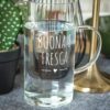 Brocca Con Frase In Vetro Borosilicato 1200ml