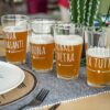 Bicchiere Da Birra Con Frase Fresca E Buona