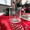 Bicchiere Acqua Con Scritta Nuvole di Stoffa 300ml