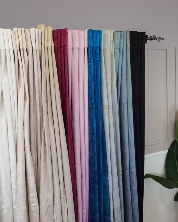 Coppia Pannello Tenda In Velluto Velvet Per Interni 140x290 Cm