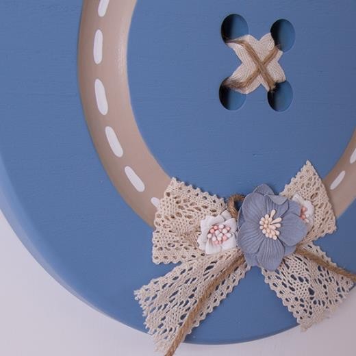 Bottone Decorativo Con Dedica Camilla Celeste