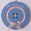 Bottone Decorativo Con Dedica Camilla Celeste