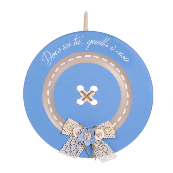 Bottone Decorativo Con Dedica Camilla Celeste