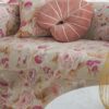 Cuscino Arredo Patrizia Floreale nei Toni del Rosa E Beige In 2 Dimensioni Sfoderabili con Zip