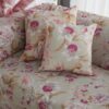 Cuscino Arredo Patrizia Floreale nei Toni del Rosa E Beige In 2 Dimensioni Sfoderabili con Zip