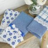 Set 3 Strofinacci Preziosa Home In Nidone e Applicazioni in Merletto