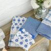 Set 3 Strofinacci Preziosa Home In Nidone e Applicazioni in Merletto