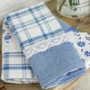 Set 3 Strofinacci Preziosa Home In Nidone e Applicazioni in Merletto