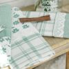 Set 3 Strofinacci Preziosa Home In Nidone e Applicazioni in Merletto