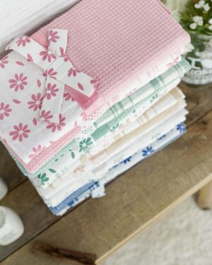 Set 3 Strofinacci Preziosa Home In Nidone e Applicazioni in Merletto