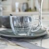 Tazza Colazione Buongiorno Nuvole di Stoffa in Vetro Borosilicato