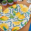 Vassoio Ovale in Melamina 40 cm Decoro Limoni