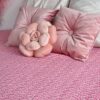 Copriletto in Piquet Cassandra 250x250 Cm Rosa