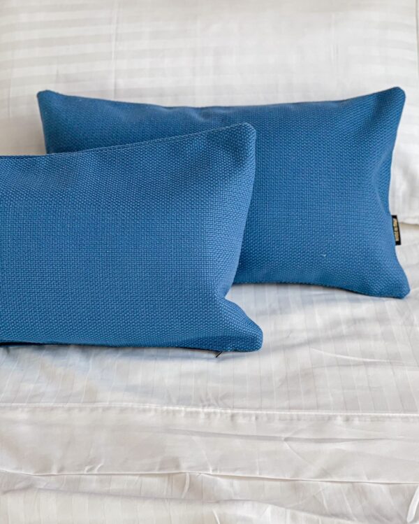 Cuscino Arredo Azul 30x50 cm Rettangolare con Zip Sfoderabile