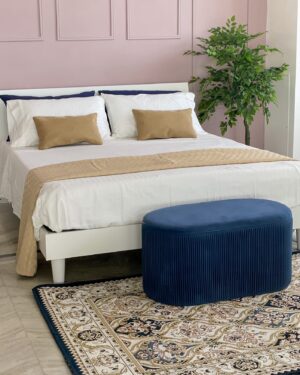 Telo Arredo Copriletto Susy in Beige Matrimoniale