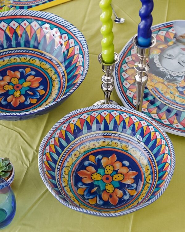 Insalatiera in Melamina Caltagirone Disponibile in Due Dimensioni