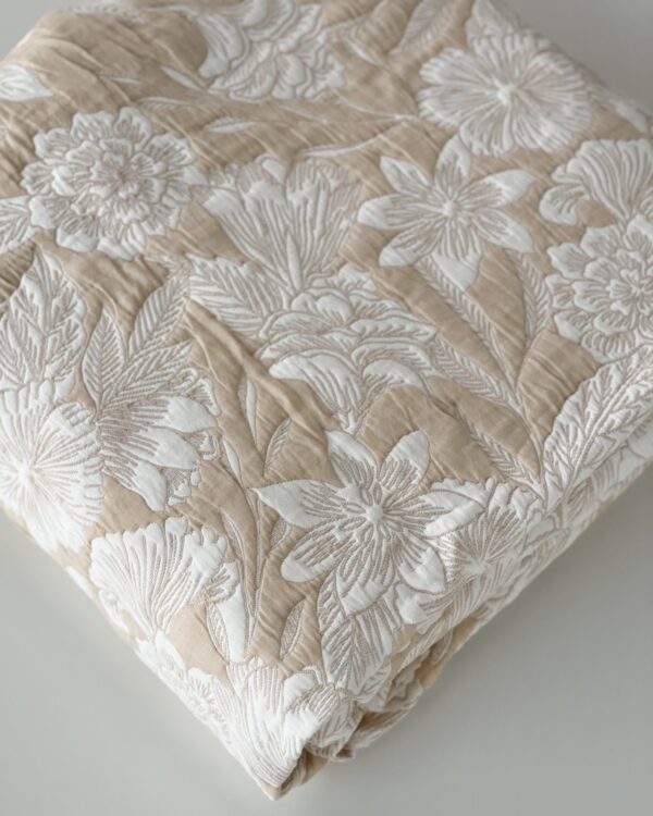 Trapuntino Copriletto Broccato Matrimoniale Jacquard Preziosa in 3 colori