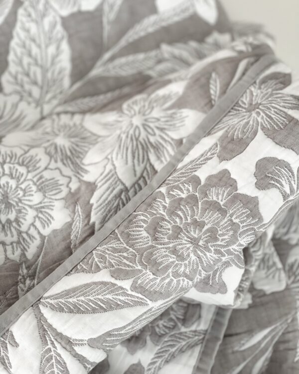 Trapuntino Copriletto Broccato Matrimoniale Jacquard Preziosa in 3 colori-7021