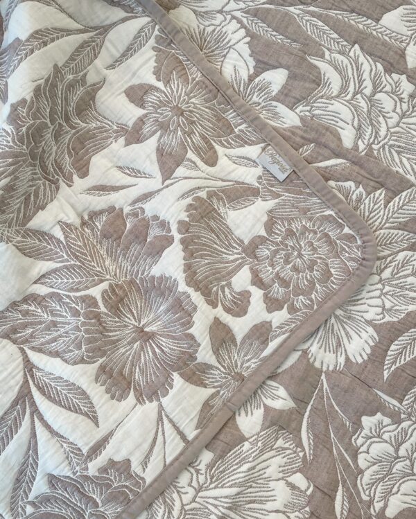 Trapuntino Copriletto Broccato Matrimoniale Jacquard Preziosa in 3 colori