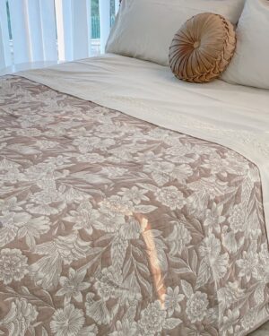 Trapuntino Copriletto Broccato Matrimoniale Jacquard Preziosa in 3 colori