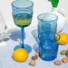 Coppia Bicchieri da Acqua Da Bibita E Calici In Plastica Acrilica Da Barca o Giardino